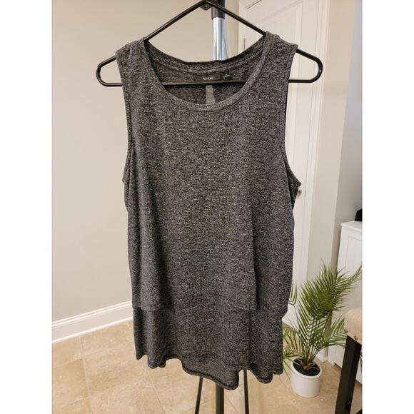 Apt. 9 Grey Multi-layered Tank Embellished Neckline - Picture 1 of 6